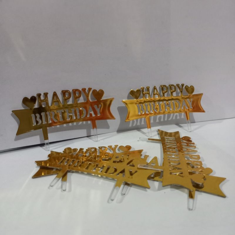 

TOPPER HBD TUSUK PLASTIK GOLD mini
