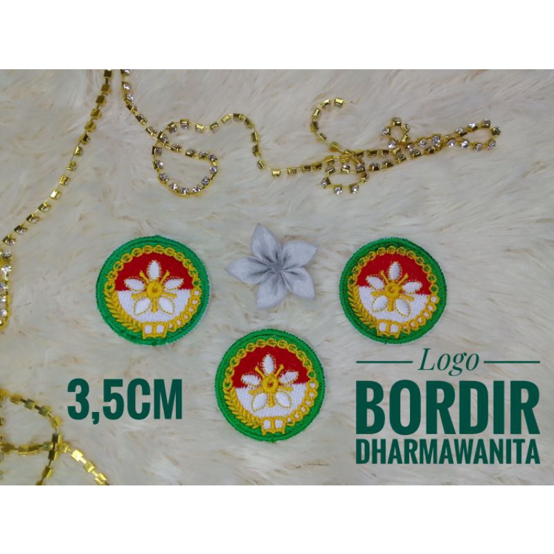 Logo bordir eblem atribut dharmawanita persatuan