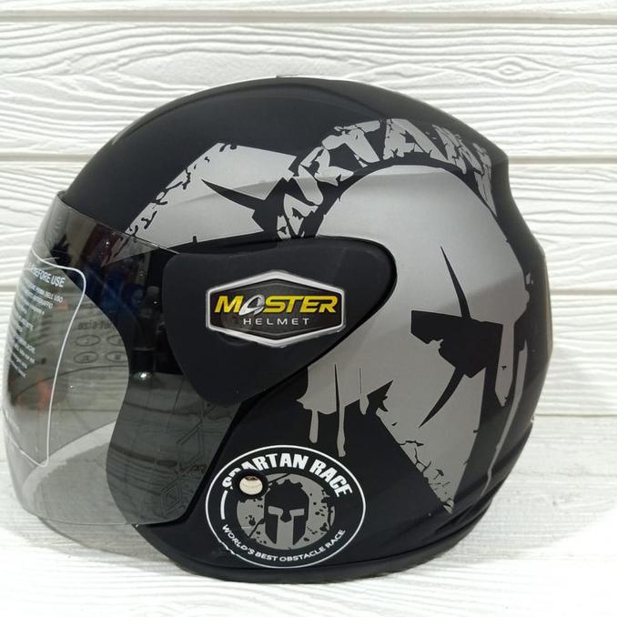 HELM HALFFACE EVOLUTION MOTIF SPARTAN RACE MIRIP GM EVO HELM DEWASA
