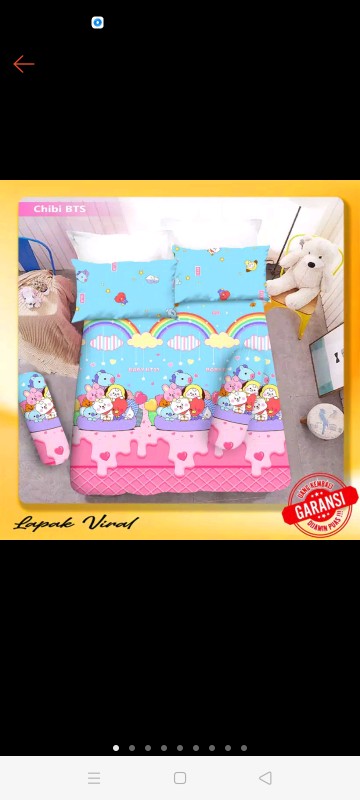 Sprei Bunga Vito Sprei 160 X 200 Sprei Queen Size Bantal 2 Sprei Double No 2 Sprei Katun Halus B2