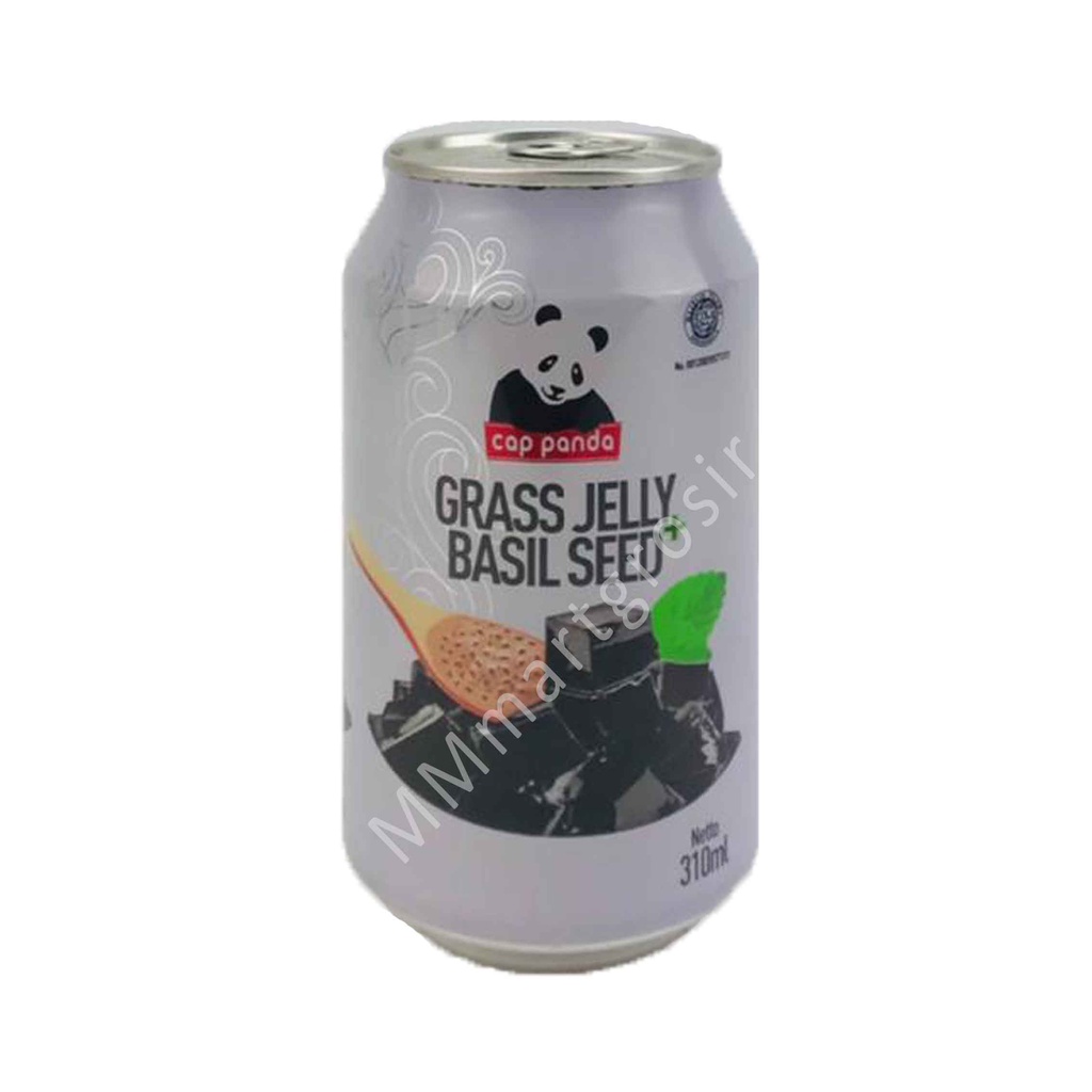 Cap Panda / Minuman Cincau + Selasih / Grass Jelly+Basil Seed / 310ml