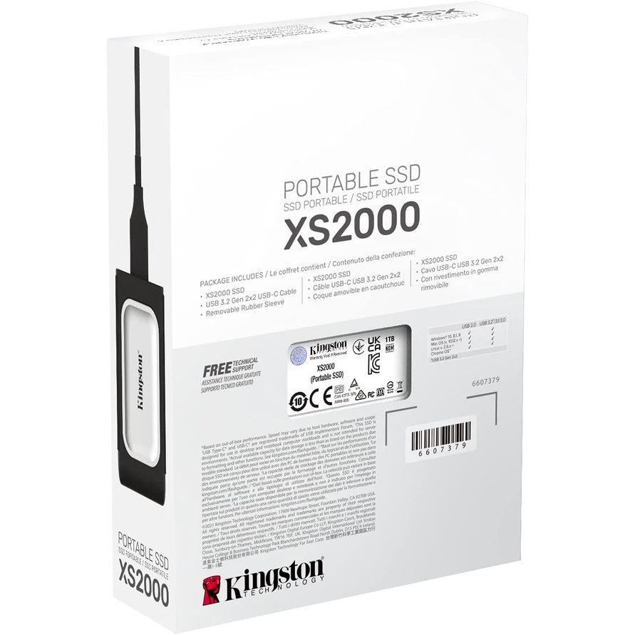 Kingston XS2000 500GB SSD Eksternal / Portable SSD SXS2000/500G