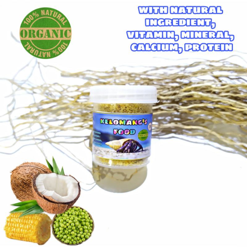 [10 GR] KELOMANG'S FOOD makanan kelomang darat keong kumang umang pompongan hermit crab land food