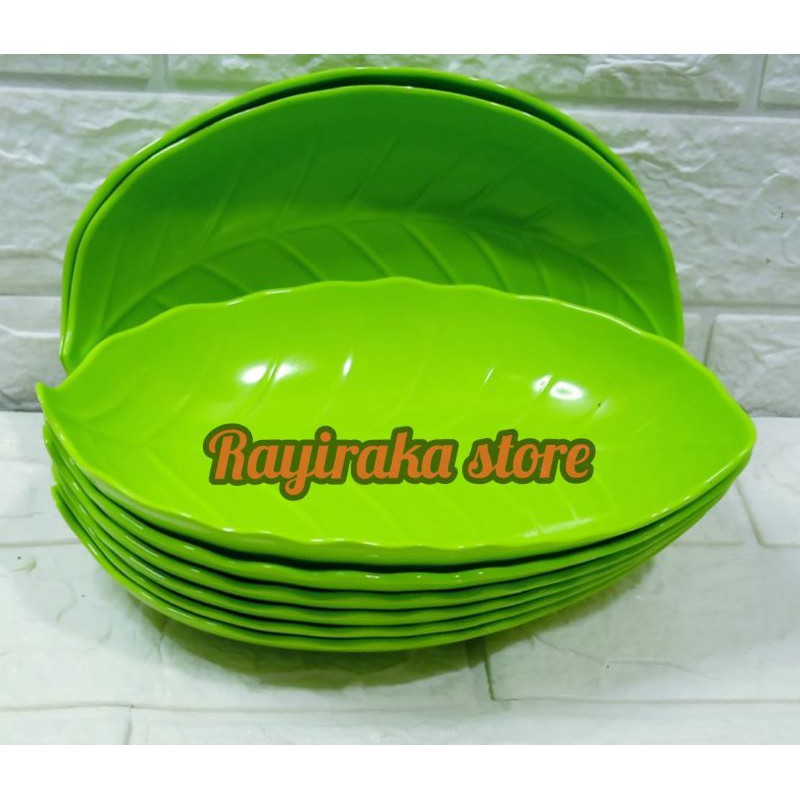 PIRING SAJI MELAMIN MOTIF DAUN // PIRING MELAMIN ASLI BEST SELLER