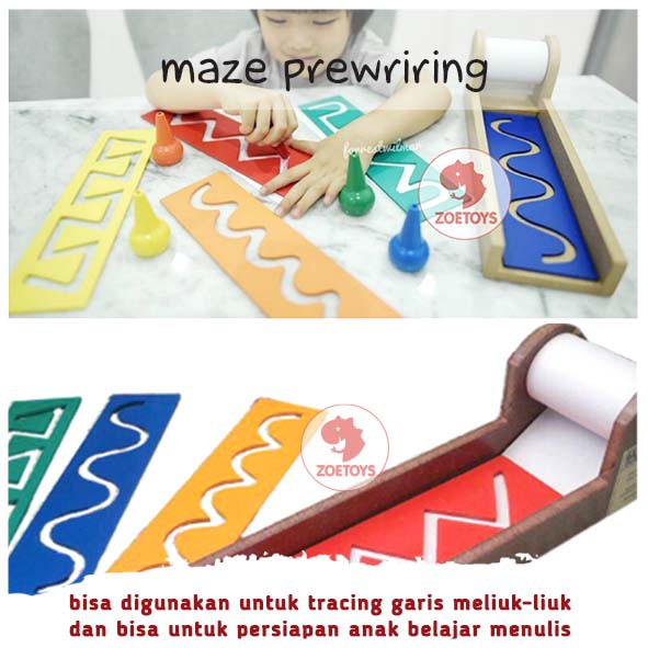 Zoetoys Maze Prewriting | Belajar Menulis | Latihan Tracing | Mainan Edukasi Anak | Magic Line