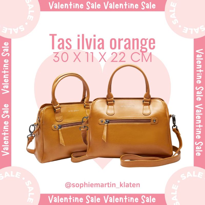 TAS ALIBI PARIS ILVIA ORANGE / TAS SLEMPANG WANITA ALIBI PARIS PROMO