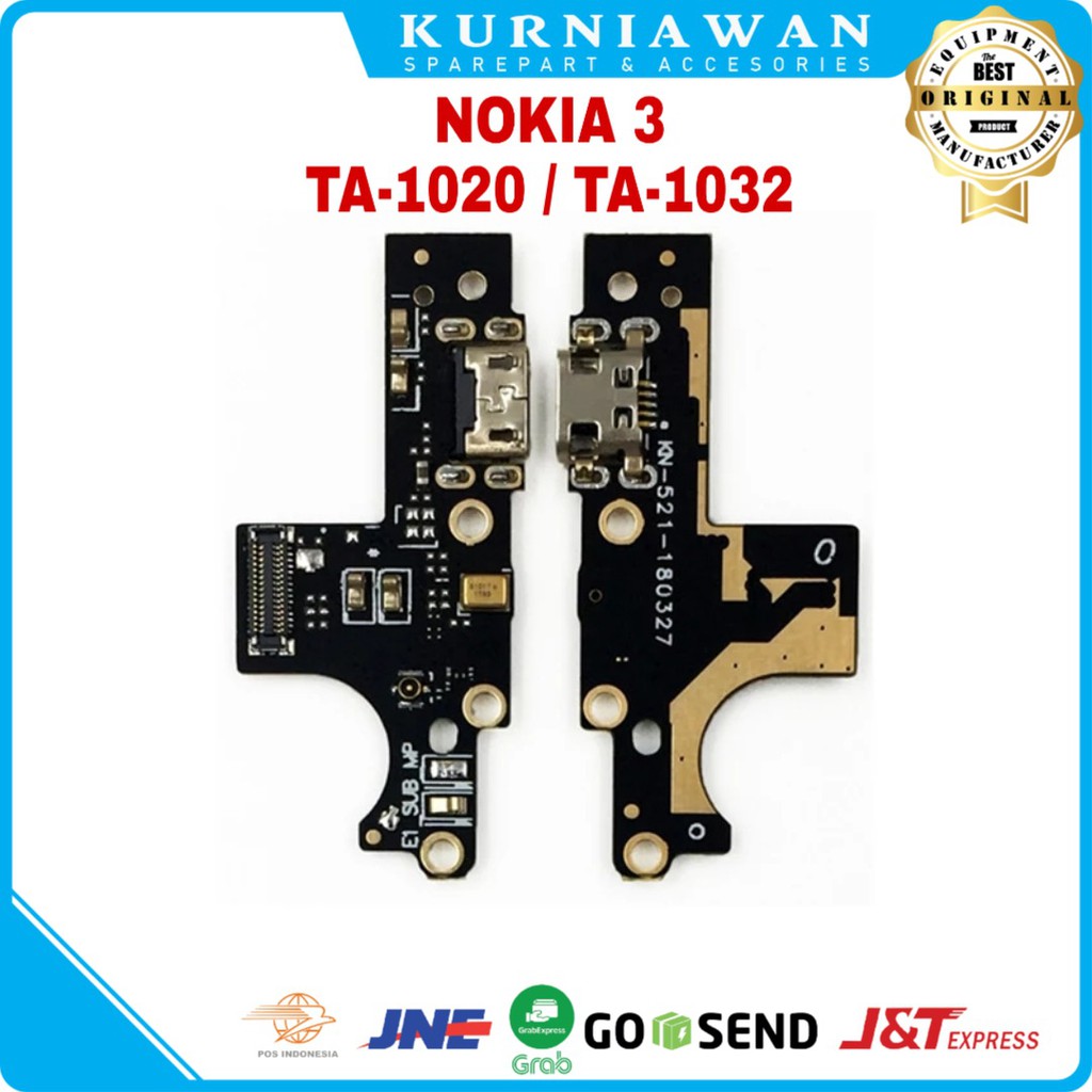 Konektor Charger Usb Board Connector Cas Con Tc Nokia 3 TA1020 TA1028 TA1032 TA1038