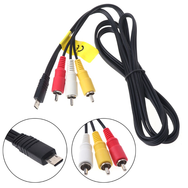 Vivi Kabel Av Vmc-15Mr2 Rca Terminal Cord Untuk Kamera Digital Camcorder Sony