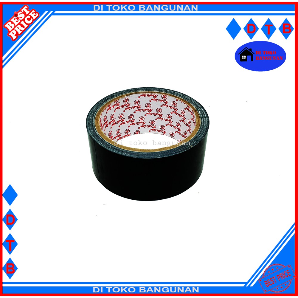 Lakban Kain Hitam Tebal 1 1.5 Inch