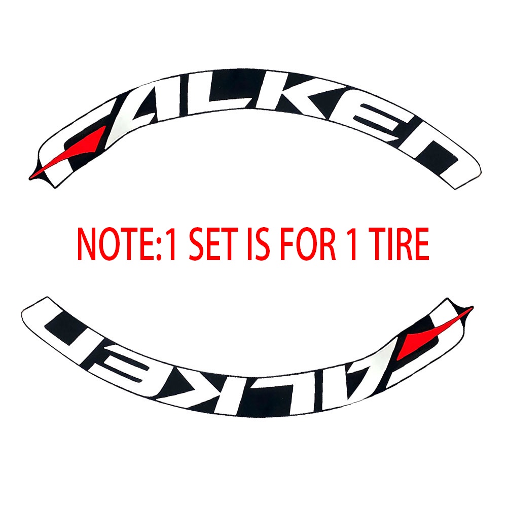 1 Set Stiker Karet Tulisan Falken Siam Untuk Dekorasi Velg Mobil 1