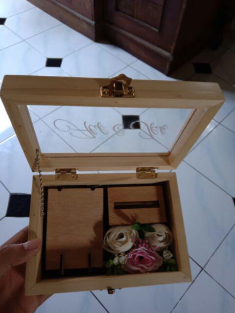 Wooden Ring Box / Kotak Cincin Kayu - Perhiasan