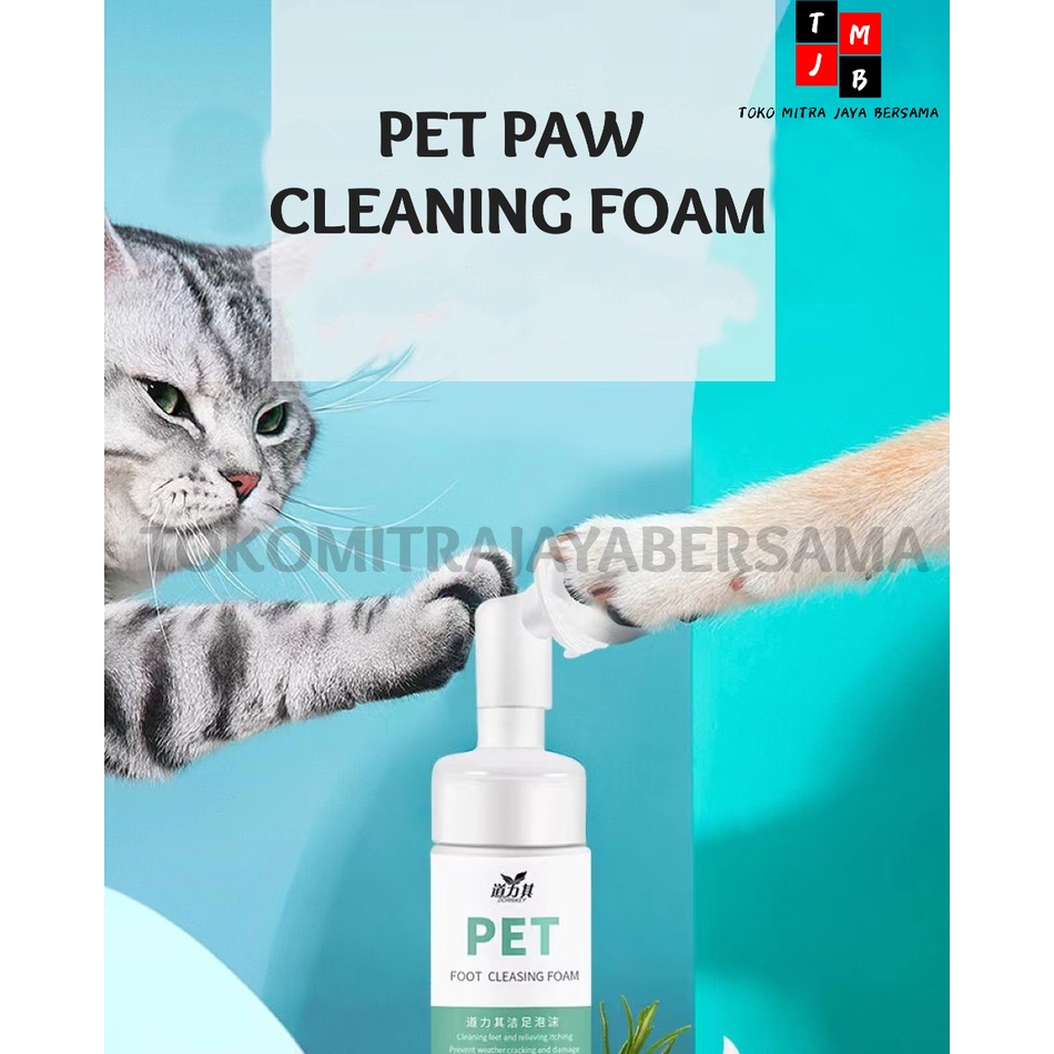 PEMBERSIH BUSA TELAPAK KAKI ANJING SIKAT PAW CLEANING FOAM HEWAN SABUN KUCING