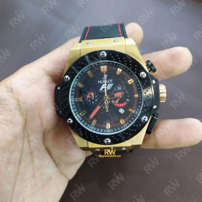 jam tangan pria Chronograph HU610T 00077 Grade Premium 44mm