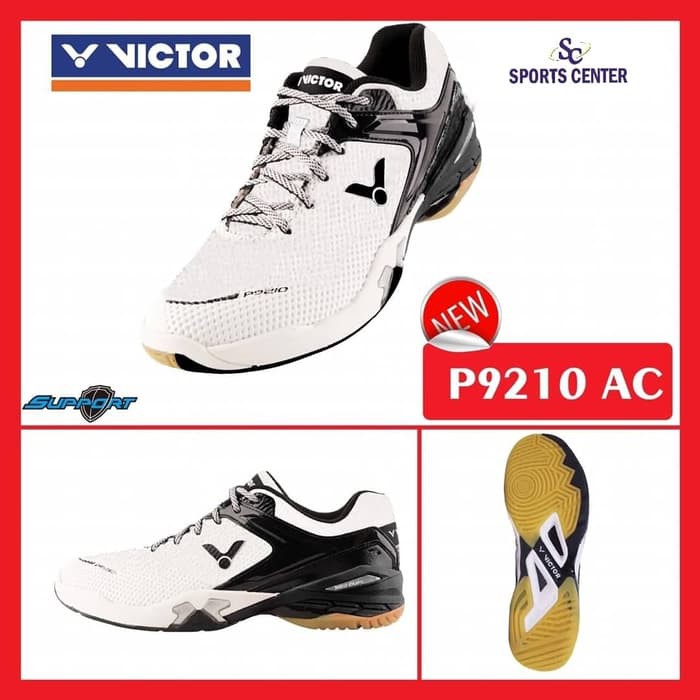 NEW  Sepatu Badminton Victor P 9210 / P9210 / P9210 White FREE COVER