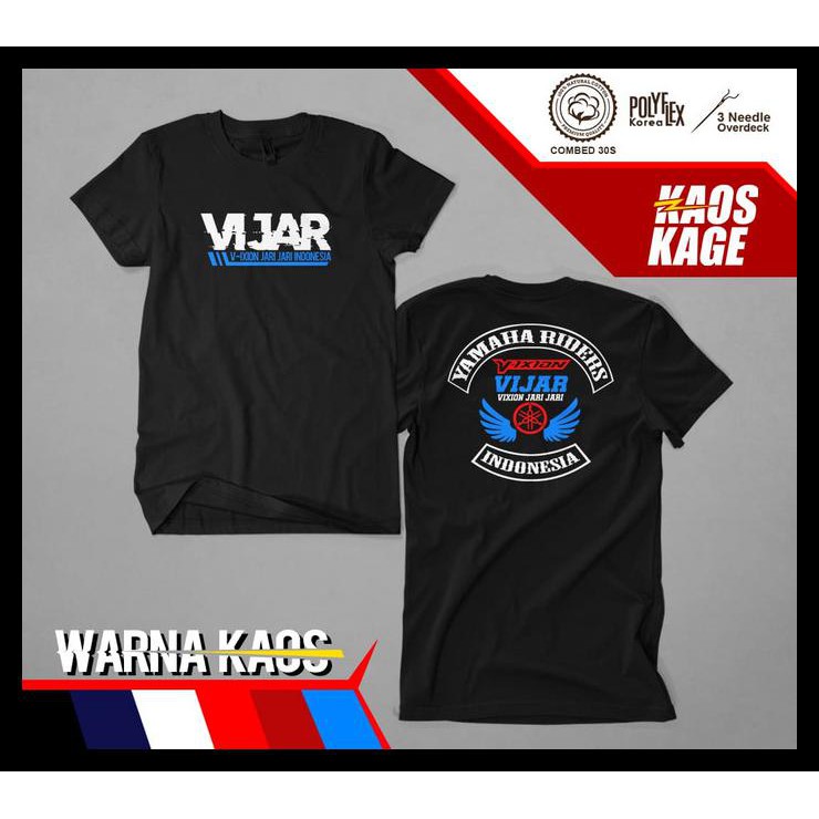 Baju Kaos Pria Distro Kaos Vixion Jari Jari Vijar Indonesia Cotton Combed 30s Murah Simple Custom Shopee Indonesia