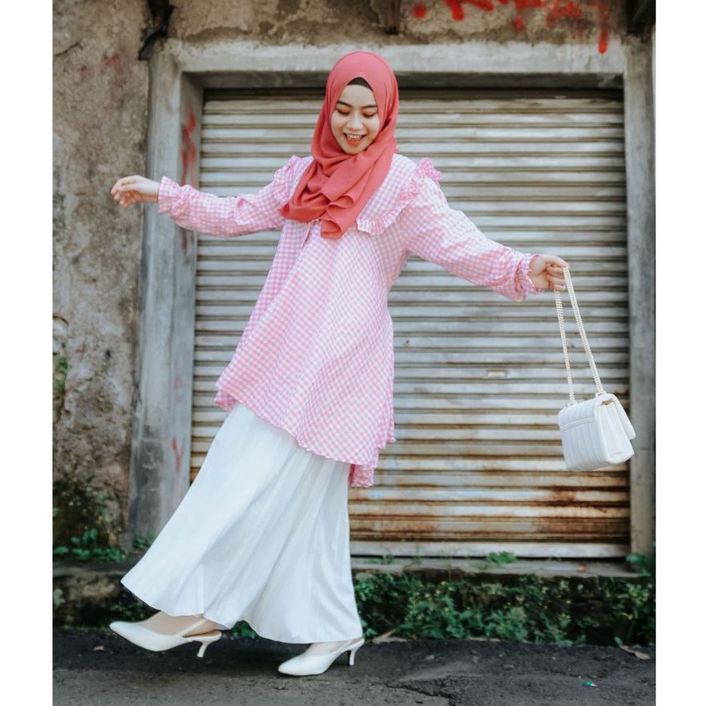 Afsheenastore Tunik Brenda Top By Almahyra kids