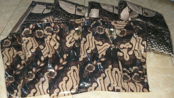 Gamis Couple-gamis Brukat Lace Maxmara Tile Doti - Kemeja Batik Pria