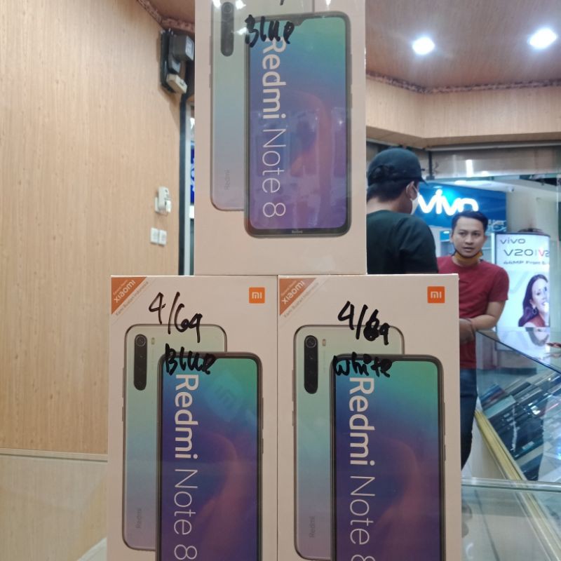 XIAOMI REDMI NOTE 8 4/64 KONDISI BARU,GARANSI RESMI