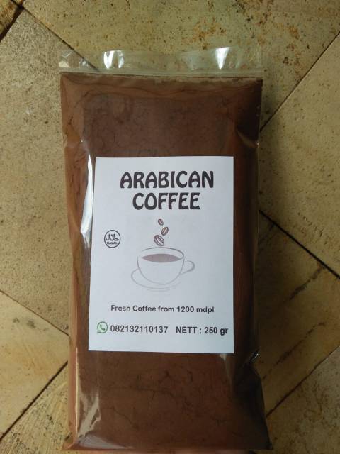 

Kopi Bubuk Murni Arabika 250 Gram