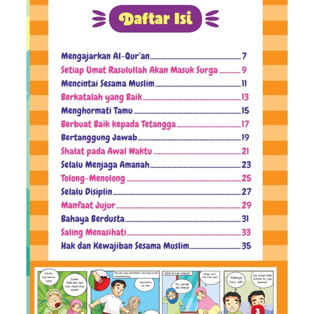 Komik Anak Muslim : Akhlak Anak Hebat (Harga Promo)