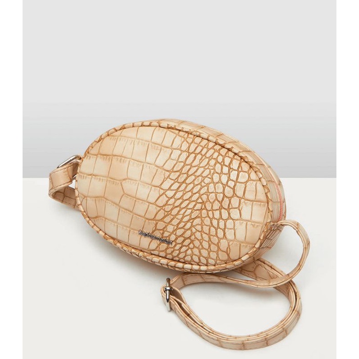 Tas Selempang Murah Wanita Kekinian CROCOVIN PEACH  Bag Motif Croco Sophie Martin Paris IMPORT