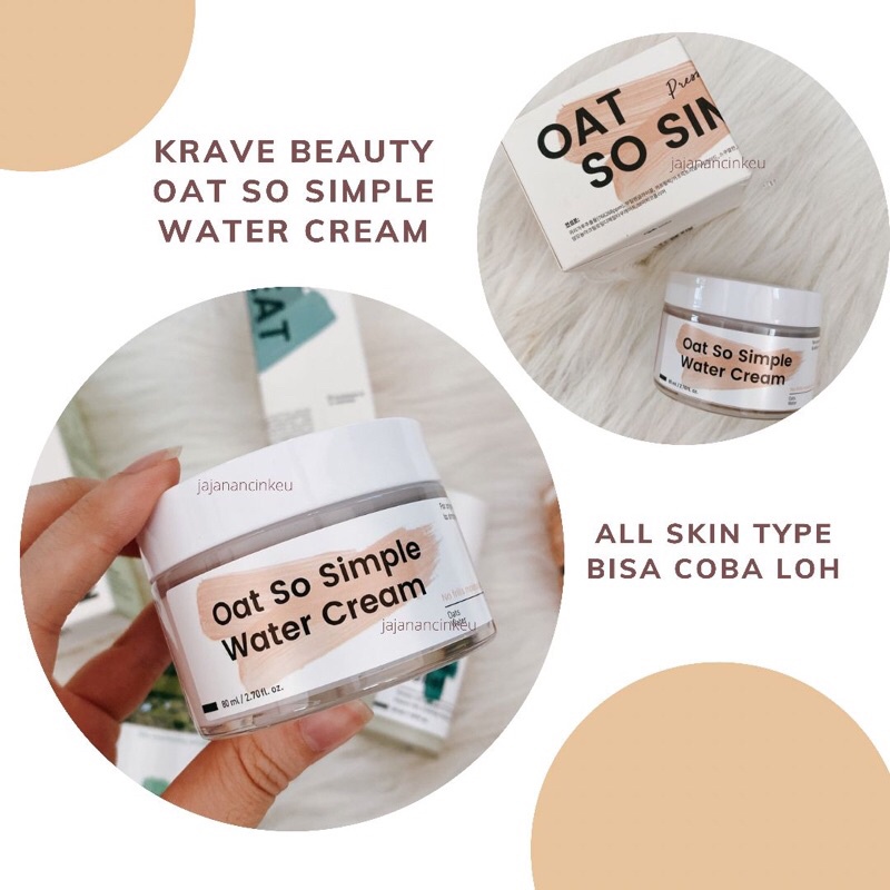 ORIGINAL KRAVE BEAUTY OAT SO SIMPLE WATER CREAM/ MOISTURIZER/ CREAM