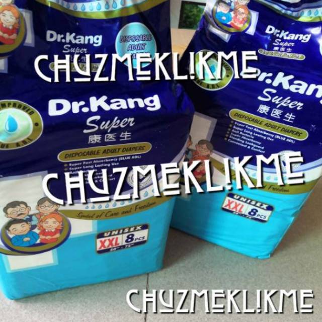 Popok perekat dewasa Dr.kang XXL (8) pcs/Popok perekat orang tua Dr kang XXL 8 pcs/Dr.Kang tape (per