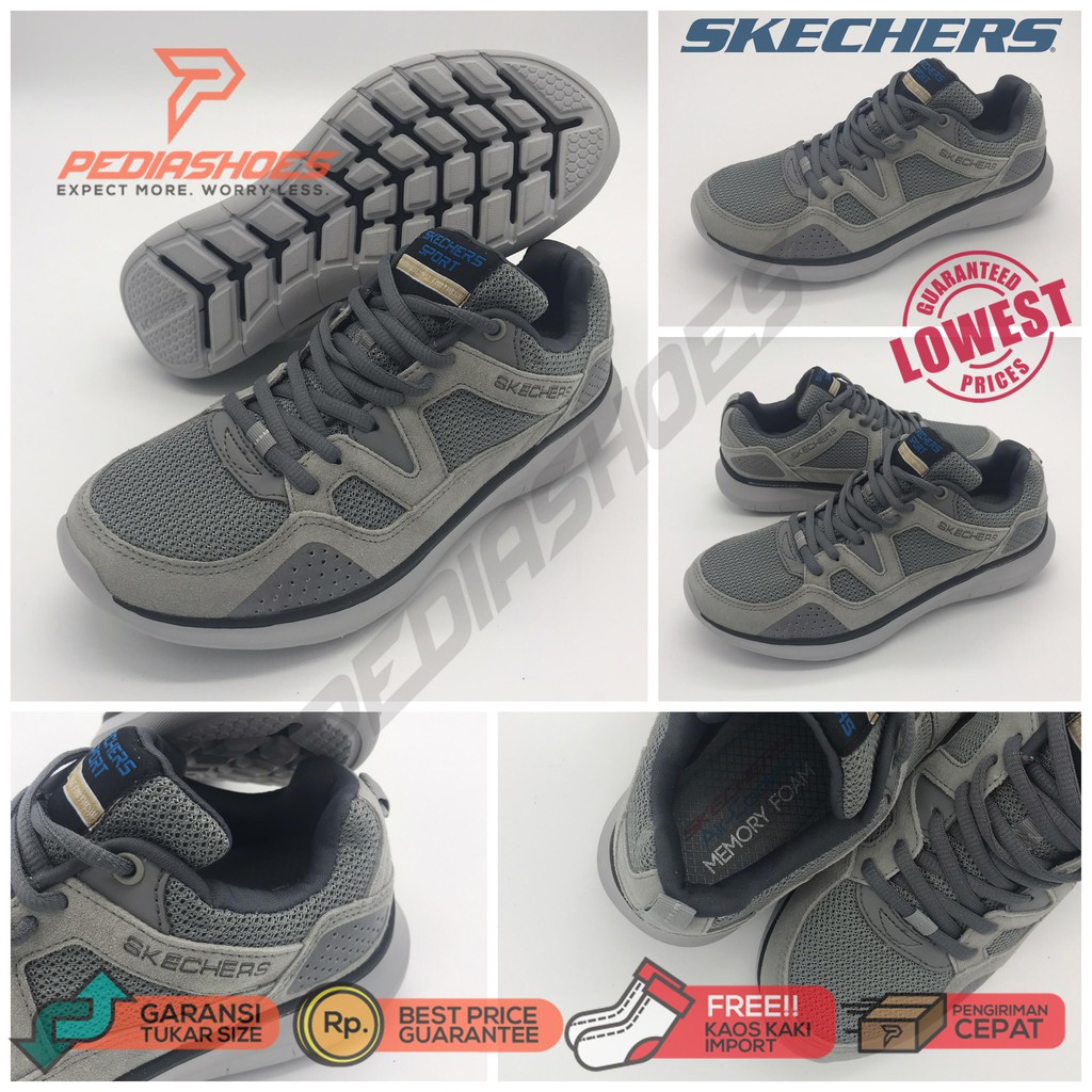 skechers relaxed fit quantum flex country walker men's sneakers
