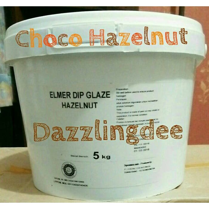 

Elmer Dip Glaze Hazelnut 5 Kg / Chocomaltine Hazelnut