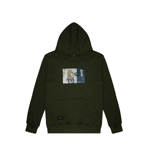 Bloods Sweater Hoodie Rollie 03 Green Army