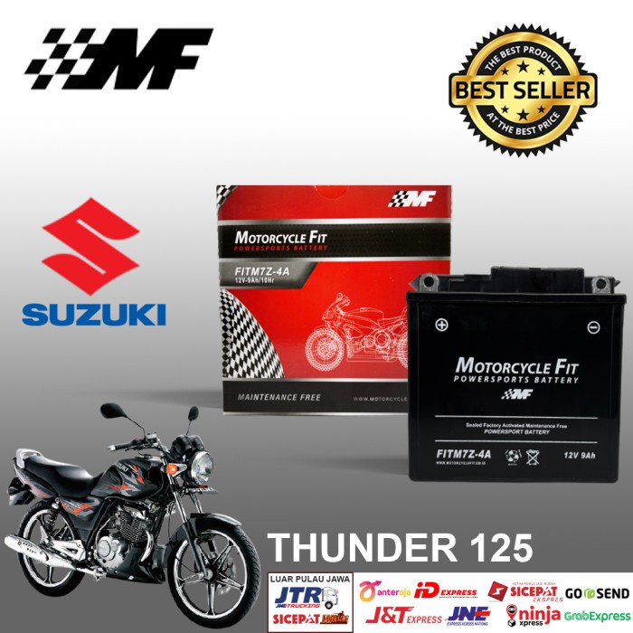 Aki Motor Suzuki thunder 125 Accu GM7Z-4A Aki FITM7Z-4A