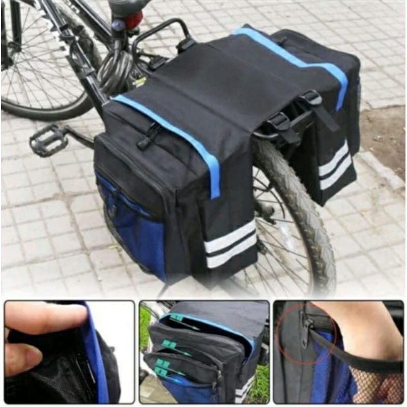 TAS SEPEDA LIPAT + RAIN COVER /Tas SEPEDA Touring / [TAS SEPEDA  BAGASI BELAKANG]