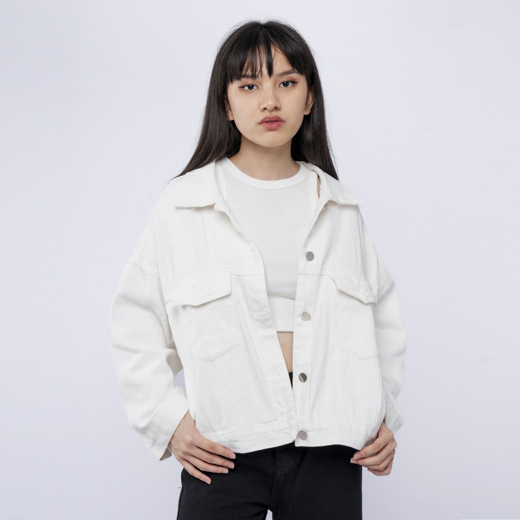 VIERLIN - oversize jaket jeans 303