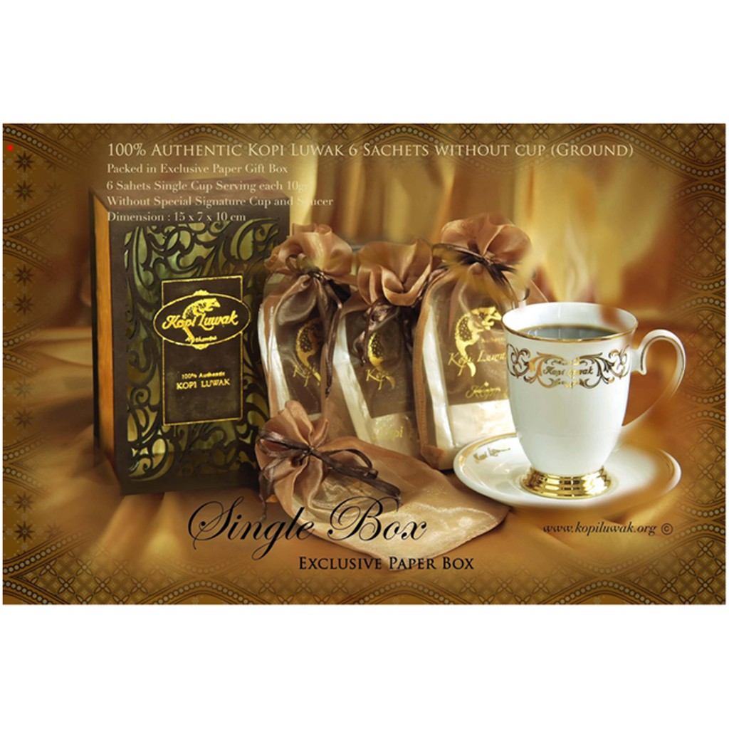 

KOPI LUWAK SINGLE SET 6 PC 100 % AUTHENTIC