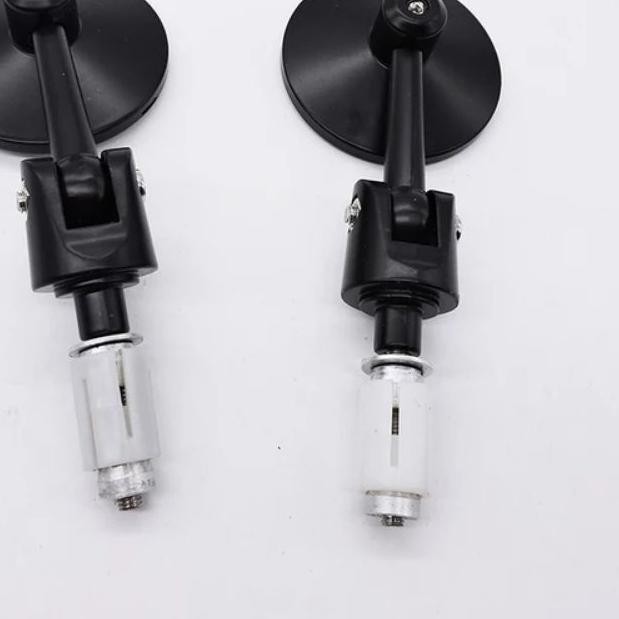 ➱ Spion Bar End Bulat Cembung Dan Datar Cnc Universal Sepion Jalu Stang Motor Beat Vario Scoopy ✱