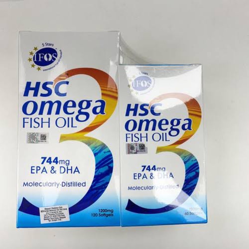 HSC omega 3 fish oil 120+60 softgels