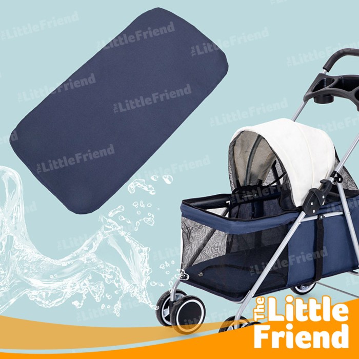 Stroller Hewan Anjing Kucing Outdoor Lipat Portable Ringan Roda 4 - 02