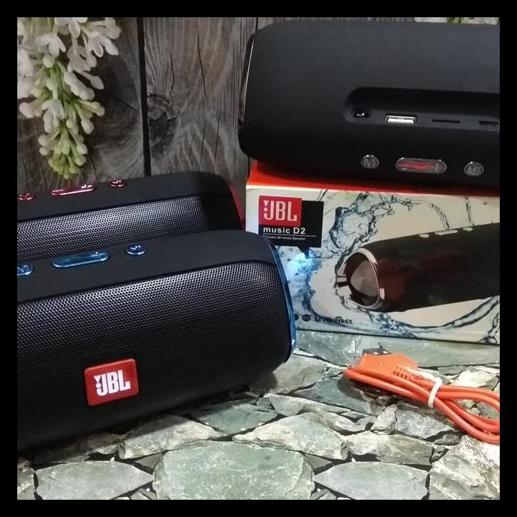 Promo Murah Speaker Wireless Bluetooth Jbl Music D2 Music Player Fm Radio - Best Seller