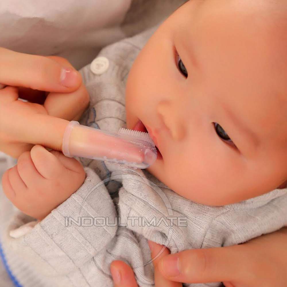 Sikat Gigi Jari Bayi / Sikat Gigi Bayi / Little Baby Silicone Finger Toothbrush GJ-582-5