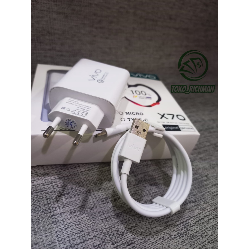 Charger Vivo Flash Charge Casan Vivo X70 Original Quality Travel Charger