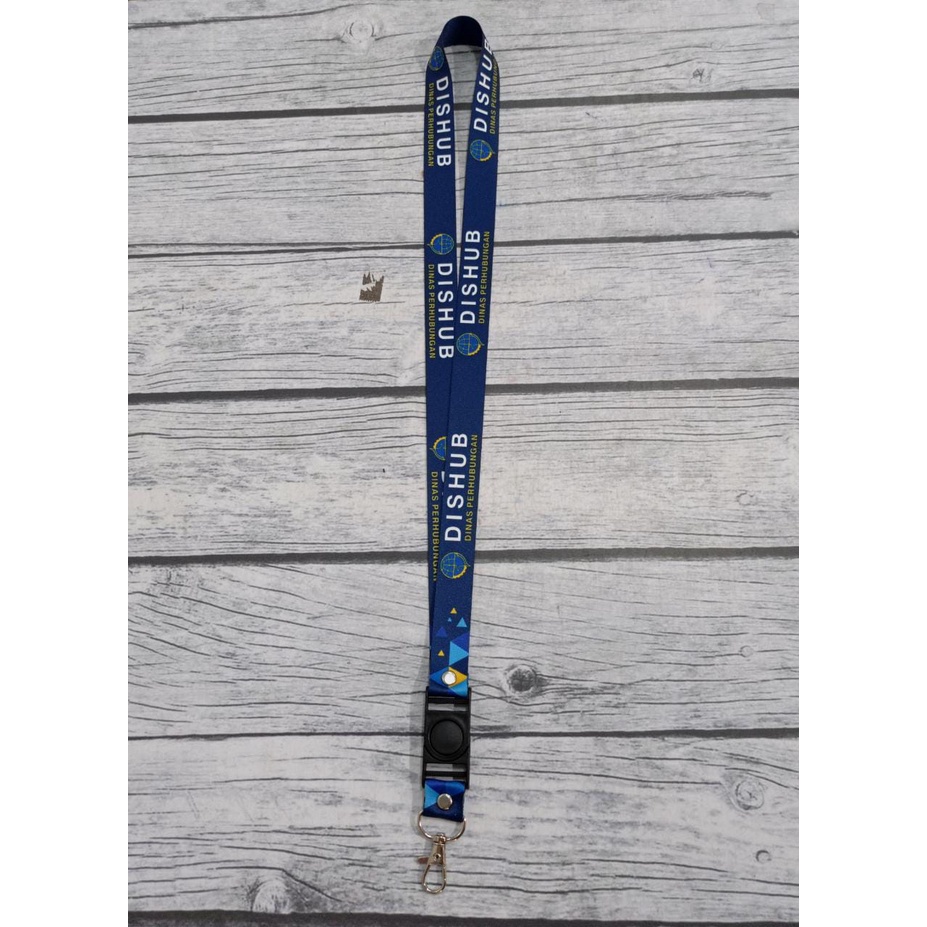 

Lanyard DISHUB BIRU LOGO BARU / Lanyard Custom Full Printing / Lanyard Desain Custom Dishub / Lanyard 2 Sisi