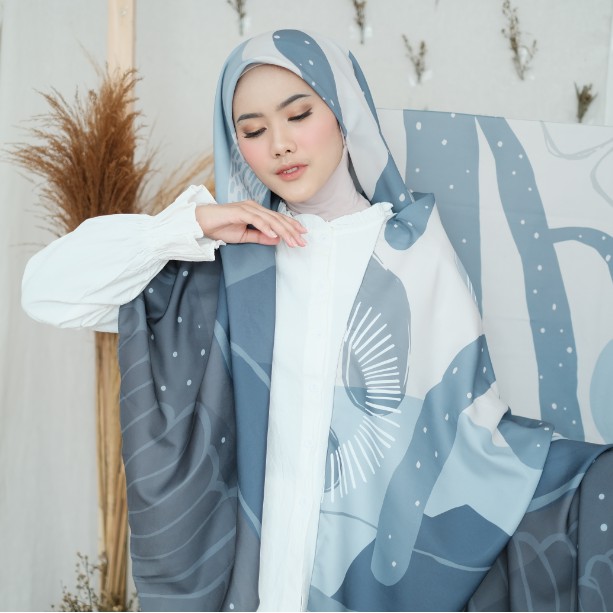 KERUDUNG SEGI EMPAT PRINTING MOTIF JILBAB SEGIEMPAT HIJAB SEGIEMPAT SCARF MALIQA