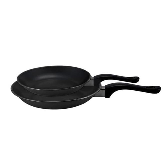 Maspion Double Fry Pan Set Hitam Maspion 18Cm + 23Cm Teflon Frypan