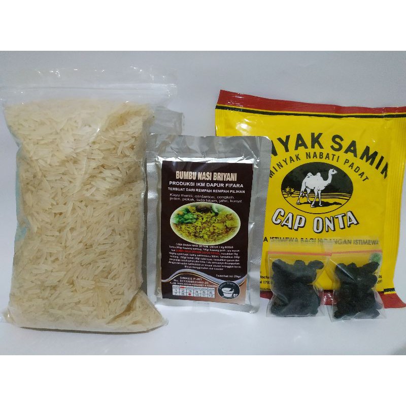 

[PROMO]10 porsi nasi kebuli instan include minyak samin kismis bumbu fifara basmati 500 gr