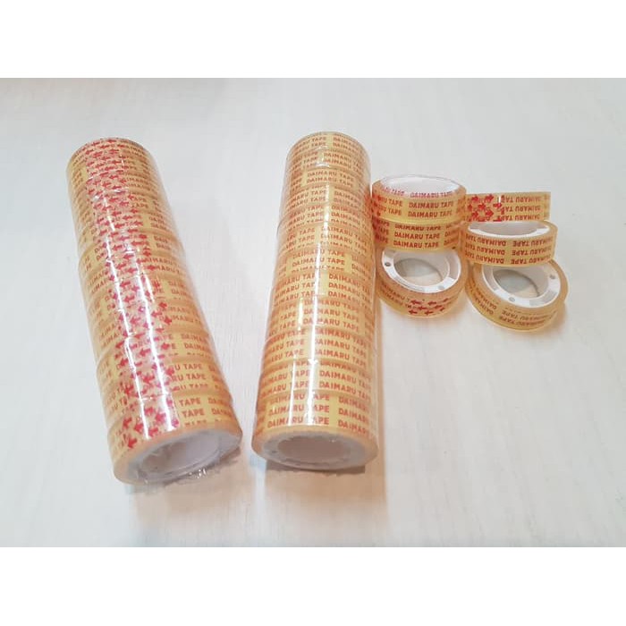 

Keren!! Selotip/ Solasi Bening Daimaru 1/2 Inch Kecil