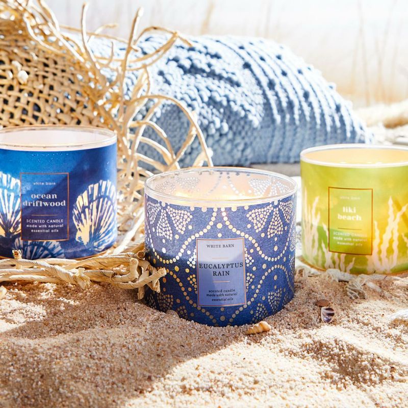 BATH &amp; BODY WORKS BBW OCEAN DRIFTWOOD 3-WICK SCENTED CANDLE 411 G LILIN WANGI 3 SUMBU UKURAN BESAR PENGHARUM RUANGAN