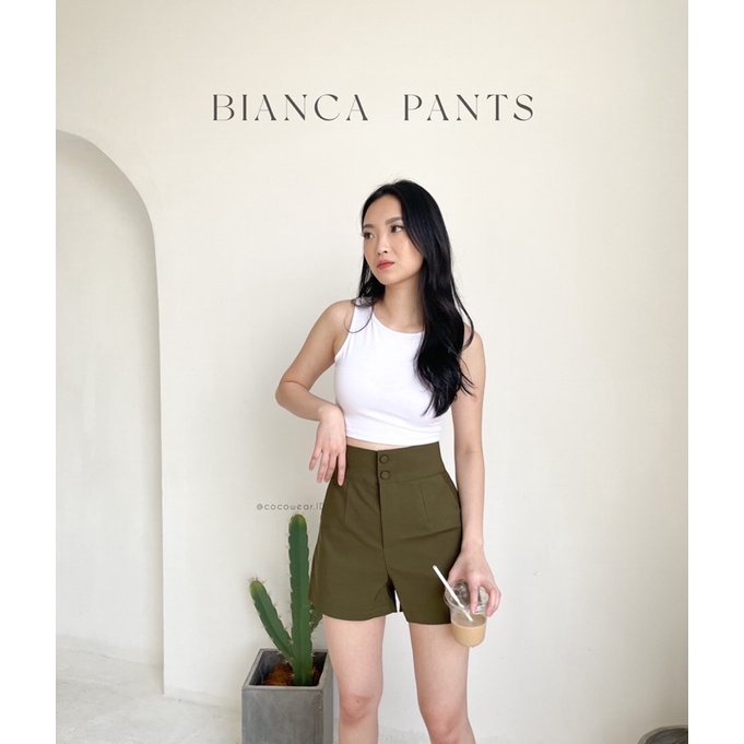 BIANCA SHORT - BUTTON PANTS PREMIUM WANITA