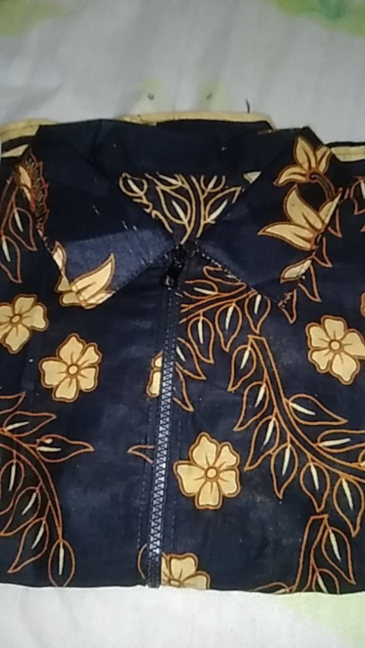 Batik Couple Keluarga Sania Ruffle Ori Ndoro Jowi Dnt Motif Cendrawasih Kuning