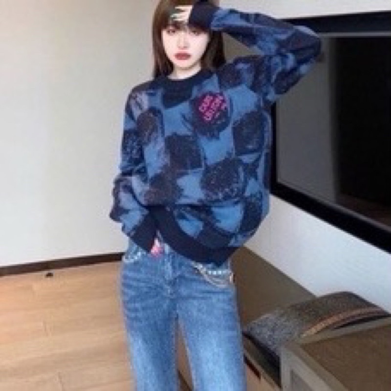 Sweater rajut Lv import premium terbaru atasan branded hitz