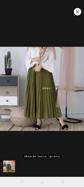 Rok Plisket Premium Bahan Hyget Super Premium